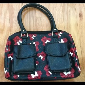 Rose print mini mouse hand bag